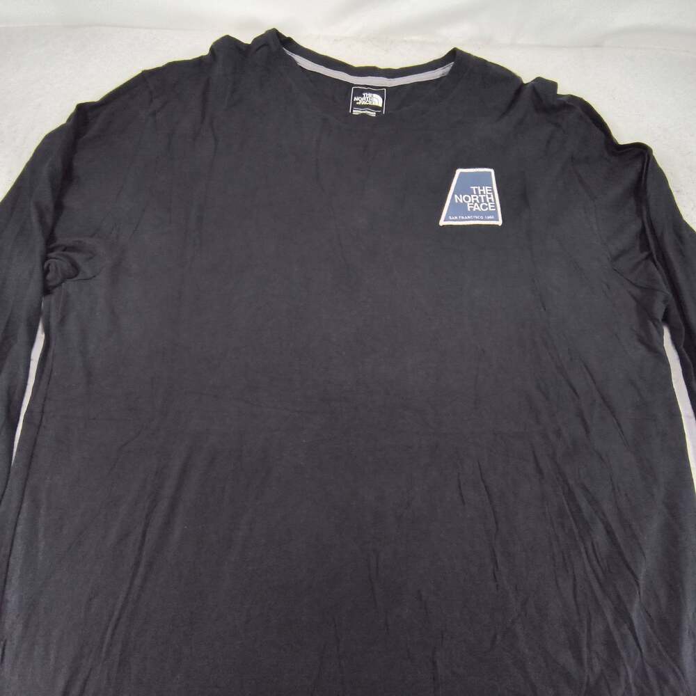 The North Face Casual Crew Neck Long Sleeve Shirt Mens Size Extra Large XL Black